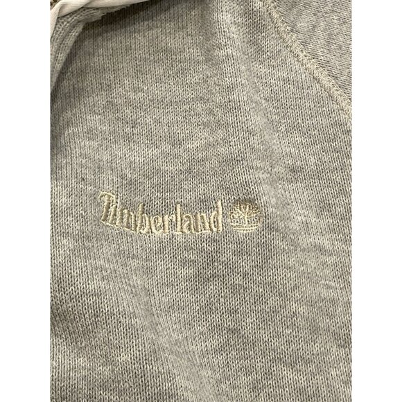Timberland Men's Sweatshirt XL Quarter Zip Pullover Sweater Gray Winter Outdoor - Picture 6 of 7